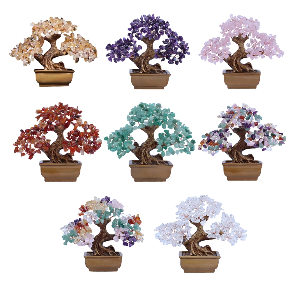 

Хрустальный бонсай, декор для домашнего использования, красочный камень, украшение для дерева, модели, украшения для рок, образцы, украшения...