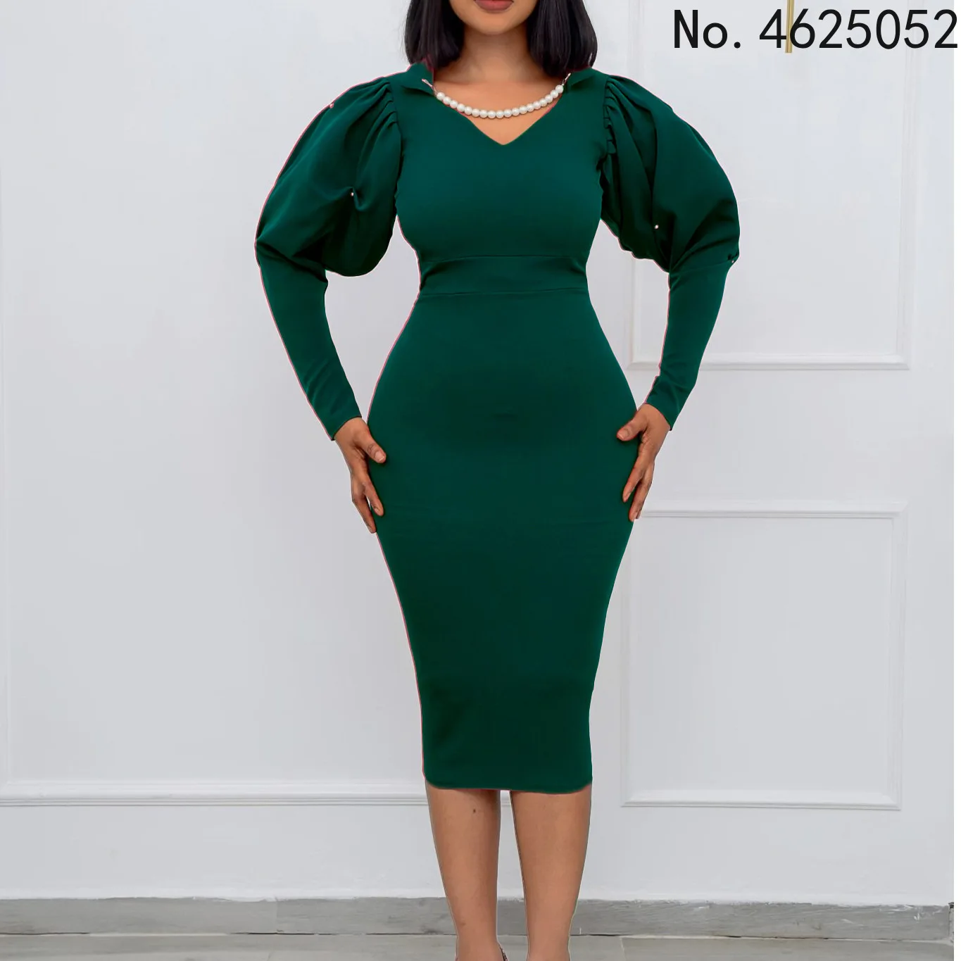 

2022 Autumn Fashion Style African Women Solid Color Dress African Dresses for Women African Clothing