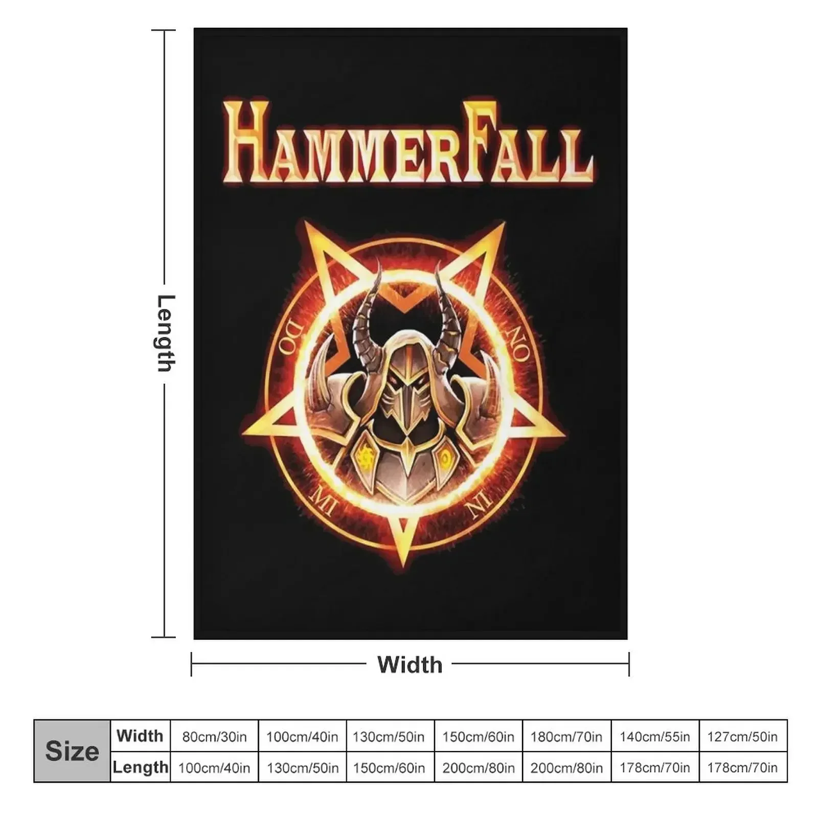 Одеяло HammerFall персонализированные подарочные одеяла для кемпинга