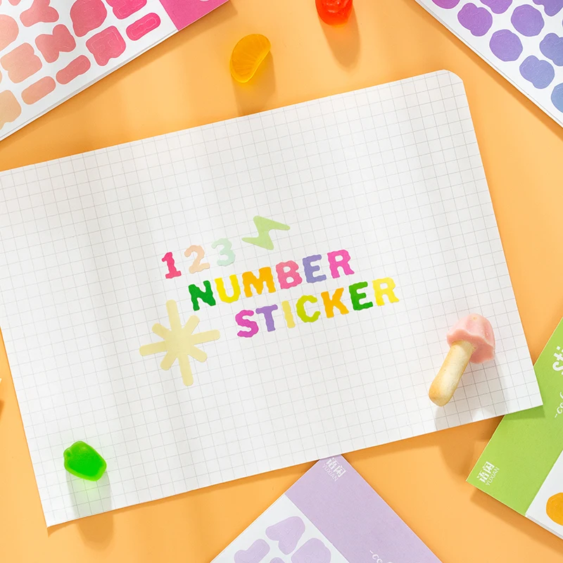 2 листа/упаковка наклейки в виде цифр | Дом и сад