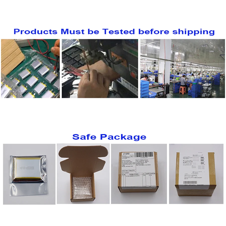XINJ 3.7V 8000 mAh Rechargeable Polymer Li Battery 7565121 For Phone GPS ipod PAD MID Portable DVD Power Bank Tablet PC IPTV images - 6