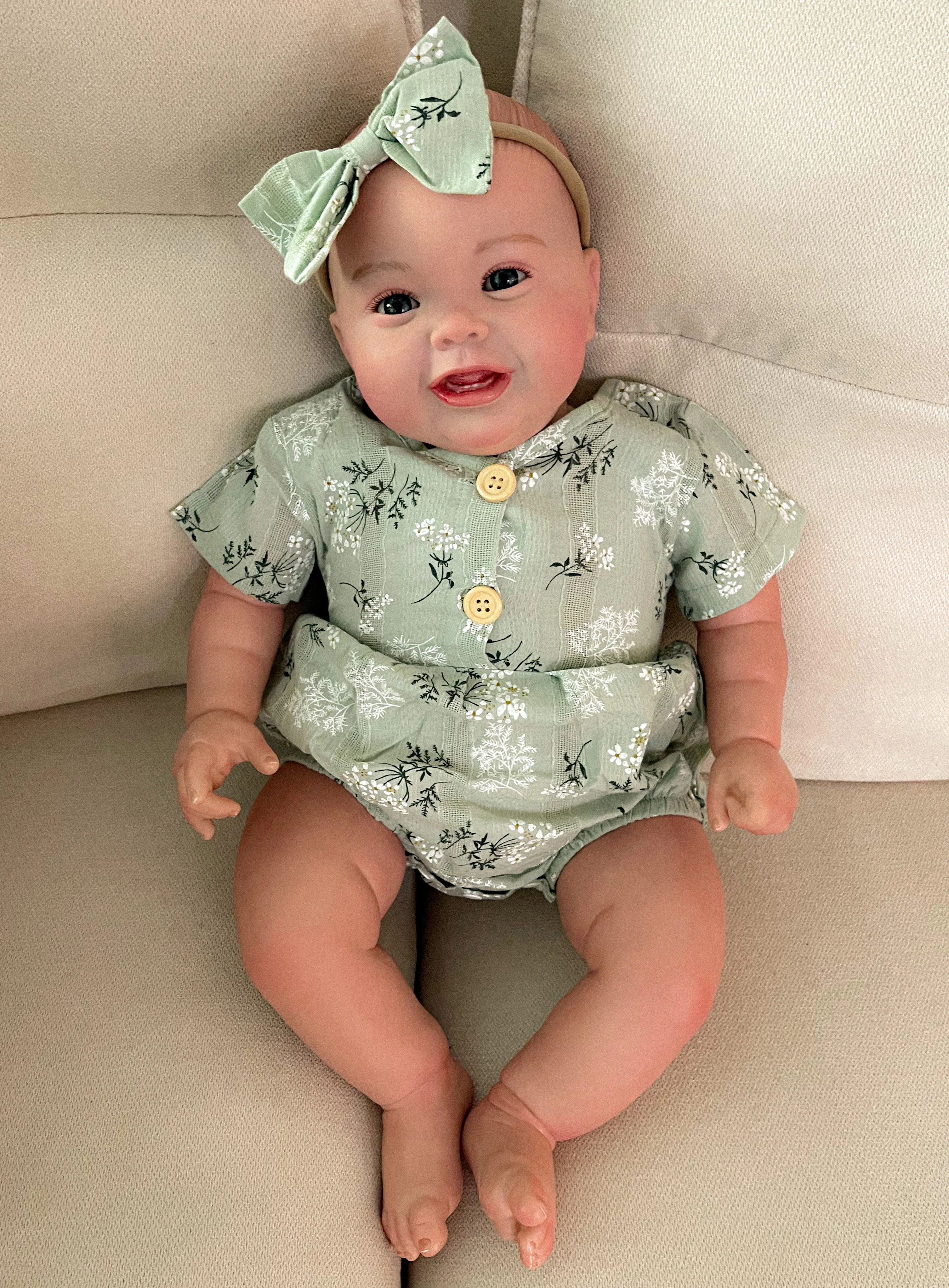 Reborn Baby Toddler Doll 60CM girl Kodi Lifelike 3D Painting with Visible Veins Rooted Hair High Quality Collectible Art