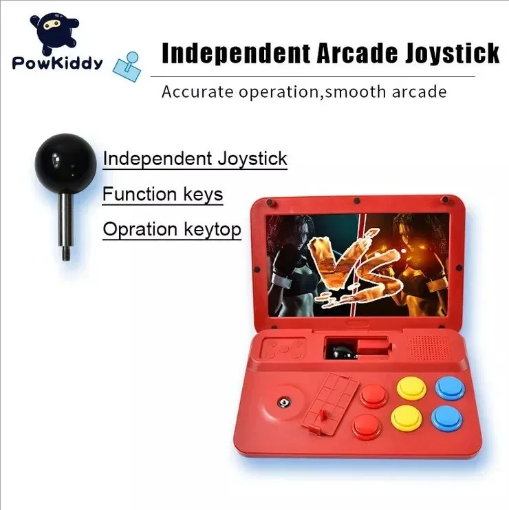 

Игровая консоль Powkiddy A13, 10-дюймовый большой экран, съемный джойстик, HD выход, мини-аркадные Ретро игроки, обновление A12