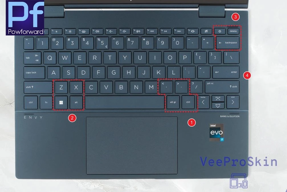 Фото Чехол для клавиатуры ноутбука HP Pavilion Aero 13 13-bg0000la 13-bg0002la 13-bg0069au 13-bg0048au 13-bg0046au 13-bg0017au 13,3 №5