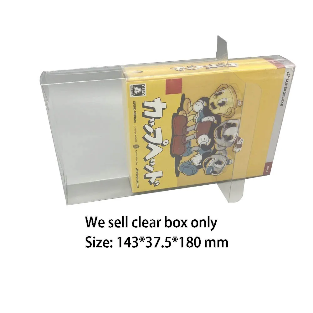 

Transparent PET protective cover For SWITCH NS Cuphead limited version game storage display box Collection case