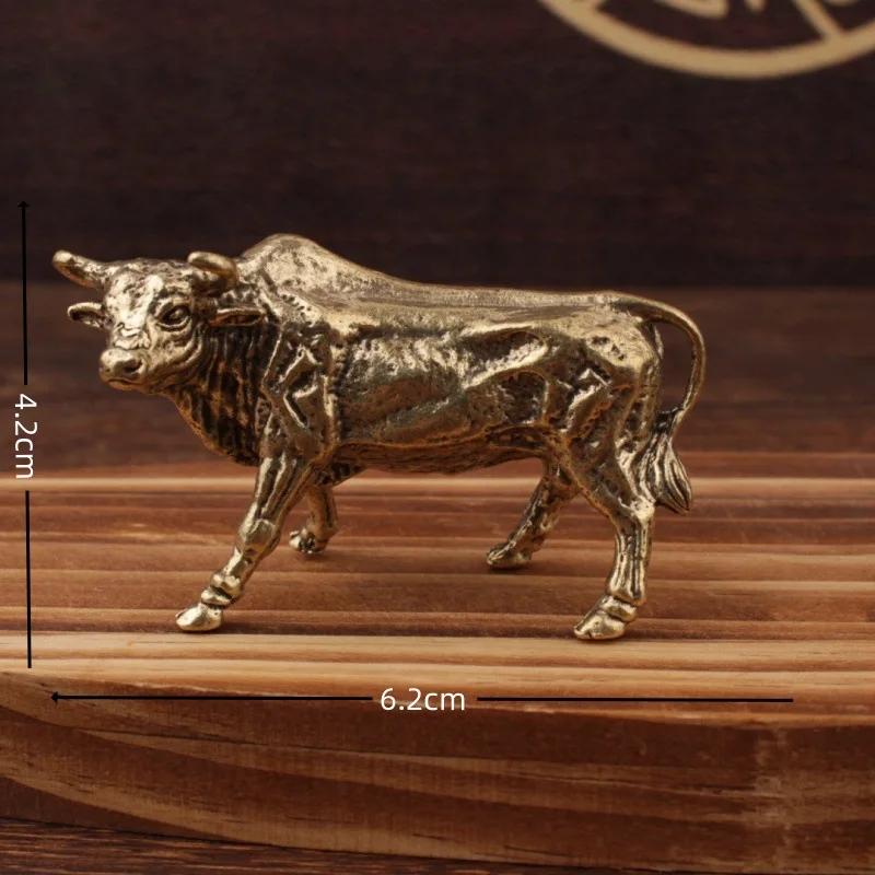 

Винтажные Медные Украшения: Желтый Бык, Знак Зодиака, Креативное Настенное Украшение В Стиле Фэн-шуй, 12 Астрологических Знаков