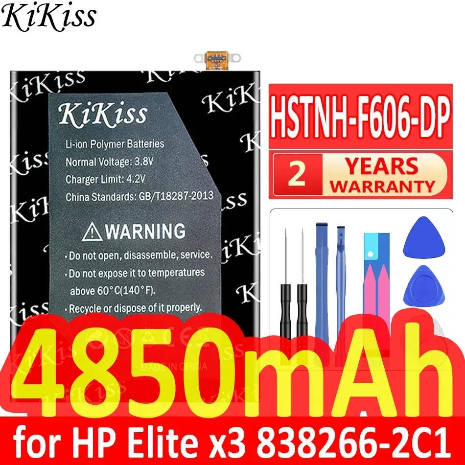 Аккумулятор KiKiss 4850 мАч HSTNH-F606-DP для HP Elite x3 838266 -2C1 HSTNH-F606 HHF606 Фаблет