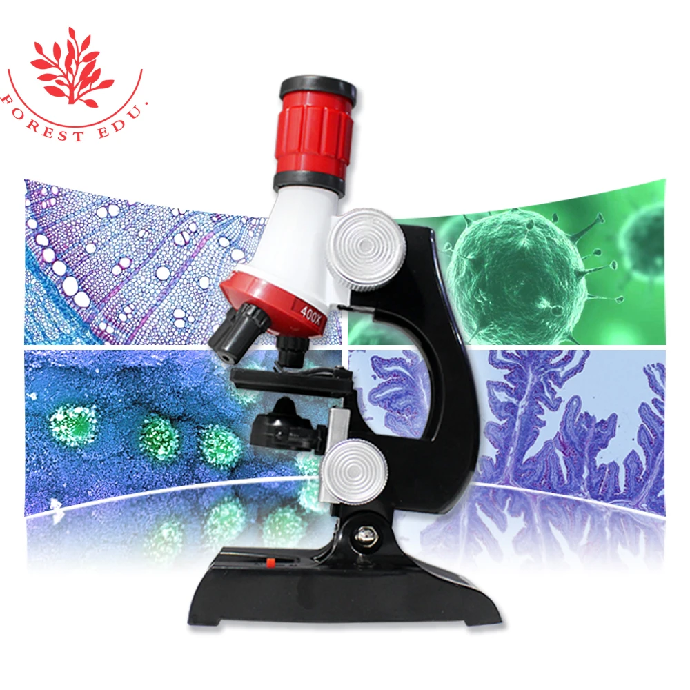 Детский набор микроскопа научная лаборатория светодиодный Биологический