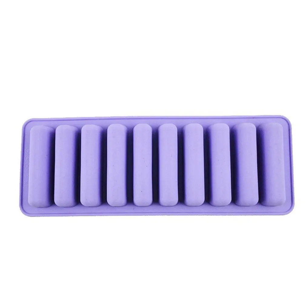 

10 Grids Long Strip Shape Silicone Chocolate Mold Tray For Homemade Diy Baking Mould Cake Muffin Baking Mold Ice Cube Tray