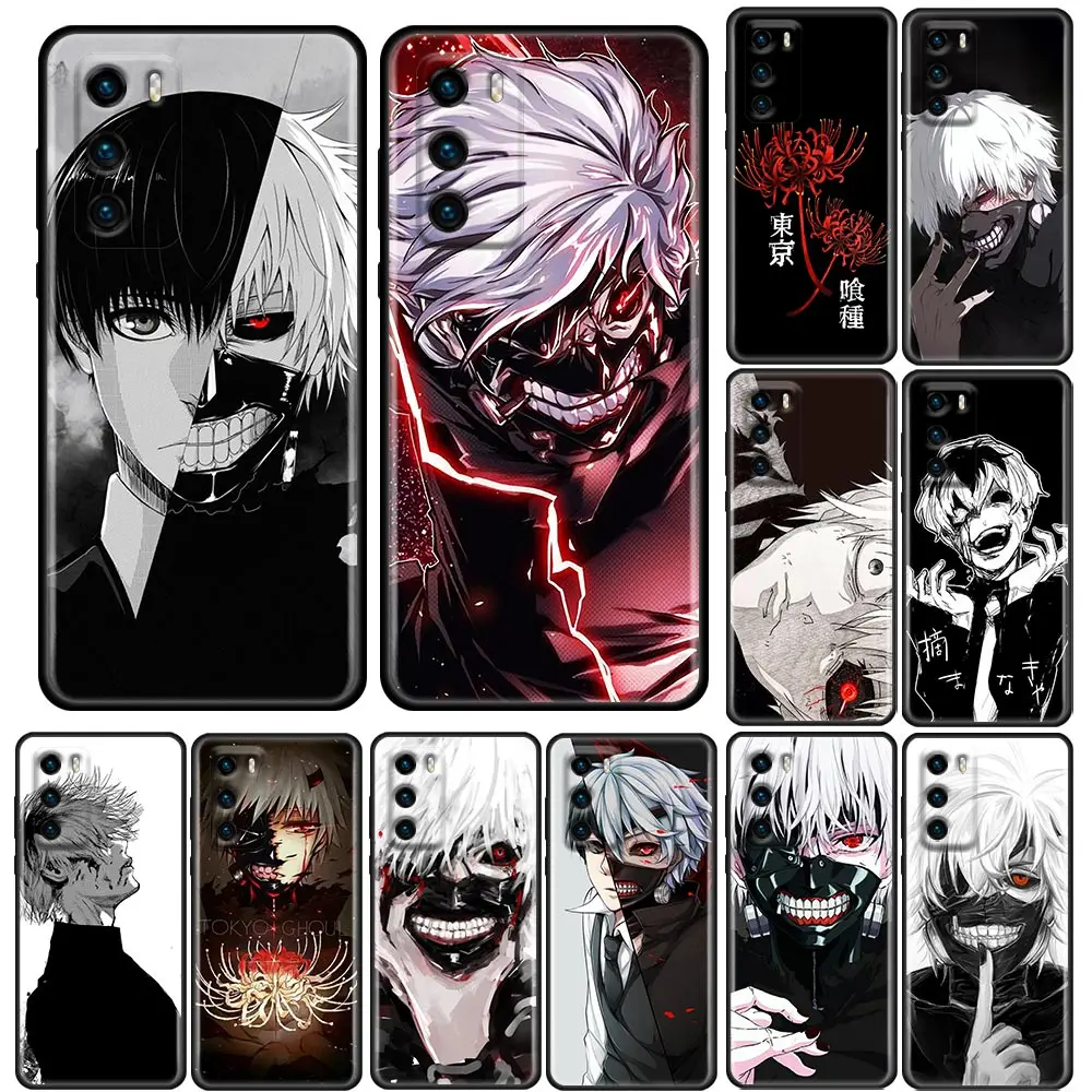 

Funda Case For HUAWEI P50 P40 P30 P20 P10 P9 P8 Plus MATE 30 20 20X 10 9 8 Pro Lite Case Capa Anime Boys Kaneki Ken Tokyo Ghoul