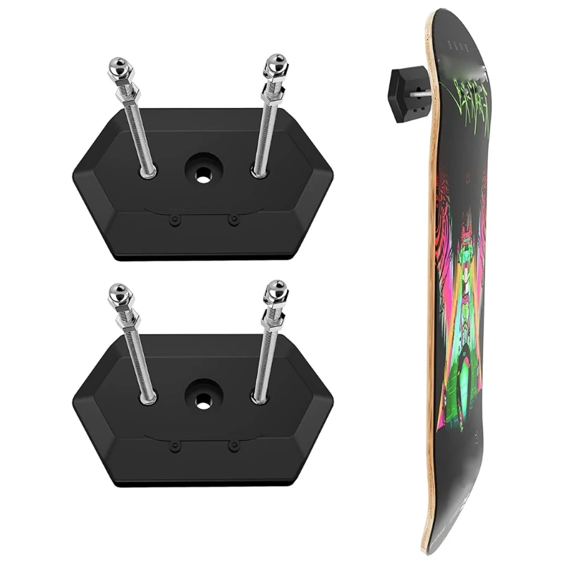 Skateboard Storage Rack Skateboard Hooks Hanger with Screws for Skateboard Deck