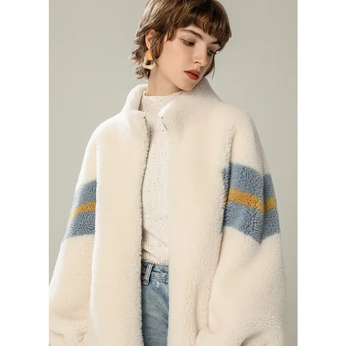 Winter Short Fur Coat 2023 Women's Jackets Sheep Shearling Jacket Women Casual Wool Coats Female Casacos Feminino Gxy181