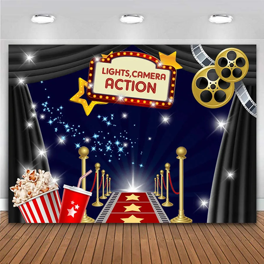 

Фон для фотосъемки с изображением попкорна