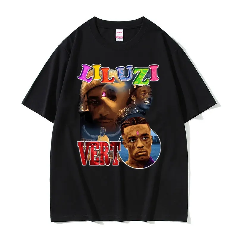 

Rapper Lil Uzi Vert Hip Hop Vintage T-shirts Short Sleeve Regular Men Women Casual 100% Cotton Tshirt Male Oversized Streetwear