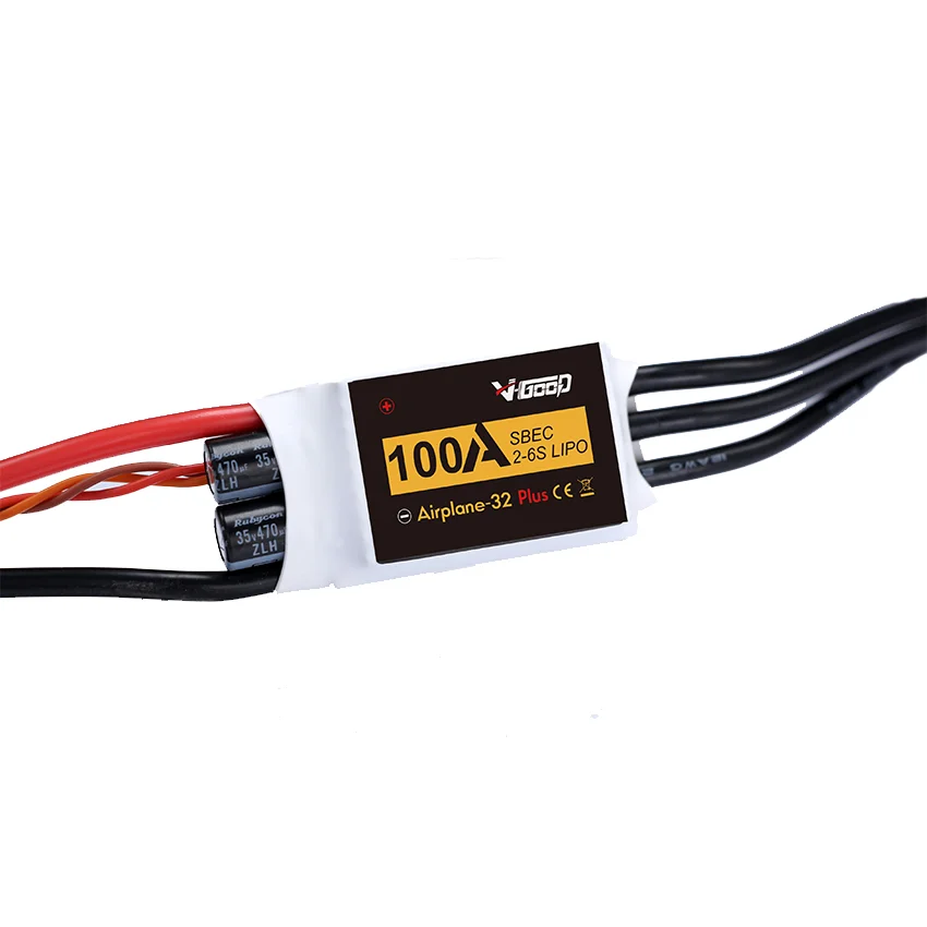 

V-GOOD VGOOD Airplane32 Plus 32Bits Brushless ESC 6A 15A 40A 60A 80A 100A 120A 150A BEC SBEC for RC Airplane Fixed-Wing