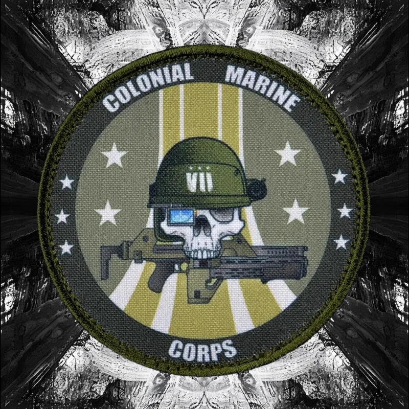 Тактическая нашивка в колониальном корпусе морской пехоты значок с принтом на