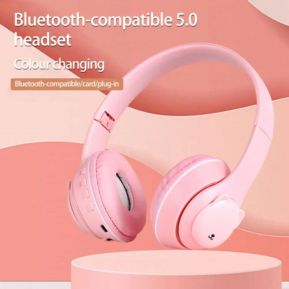 

1 Set Universal Foldable Multi-mode Wireless Bluetooth-compatible 5.0 Folding Gaming Headset Computer Accessories