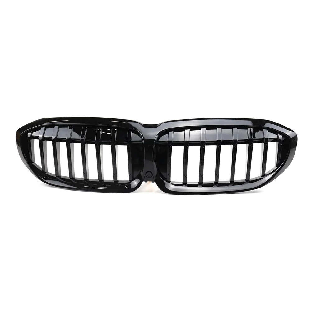 

For BMW 3 Series G20 2020-2023 Years Grille Car Modification Single Rod Auto Accessories Radiator Grid Grille Bright Black