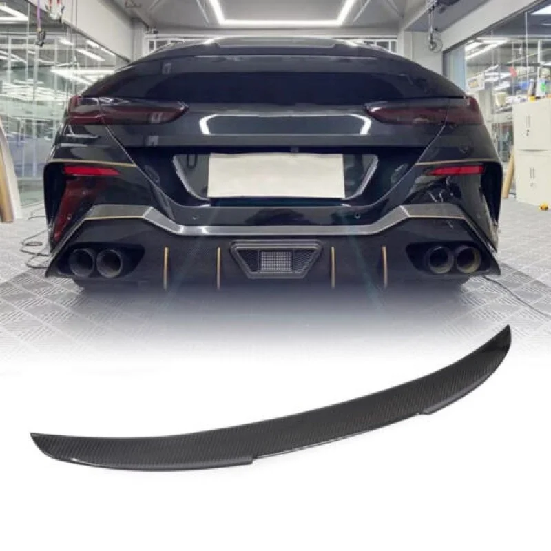 

For BMW 8 Series G16 Gran Coupe Base Sedan Carbon Fiber Rear Trunk Spoiler Wing