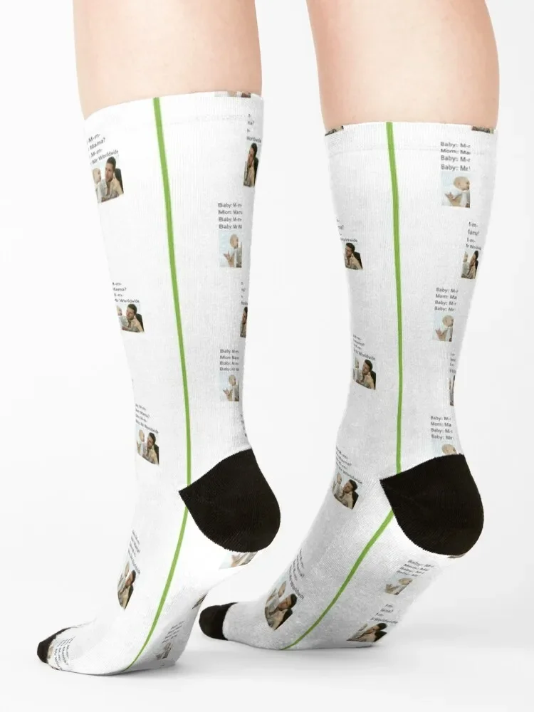Mr Worldwide Pitbull Singer Graphic Socks happy Run Men Women's