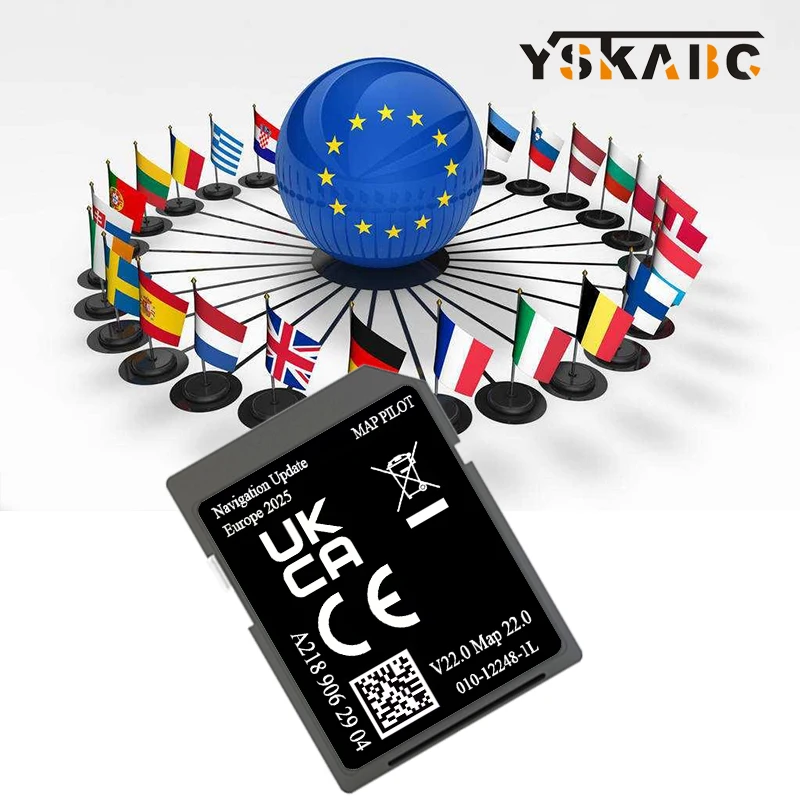 Фото Карта памяти SD для навигационной системы Garmin A2189062904 (версия V22, карты ЕС) для автомобилей Mercedes A, B, C, E, CLA 2026 года, GPS-навигация №1