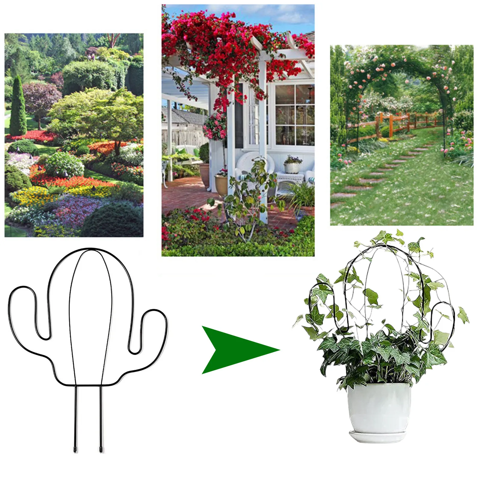 

Решетка садовая для подъема растений, железная стойка для цветов, горшечная лоза для овощей, подъемная опорная рама для украшения сада