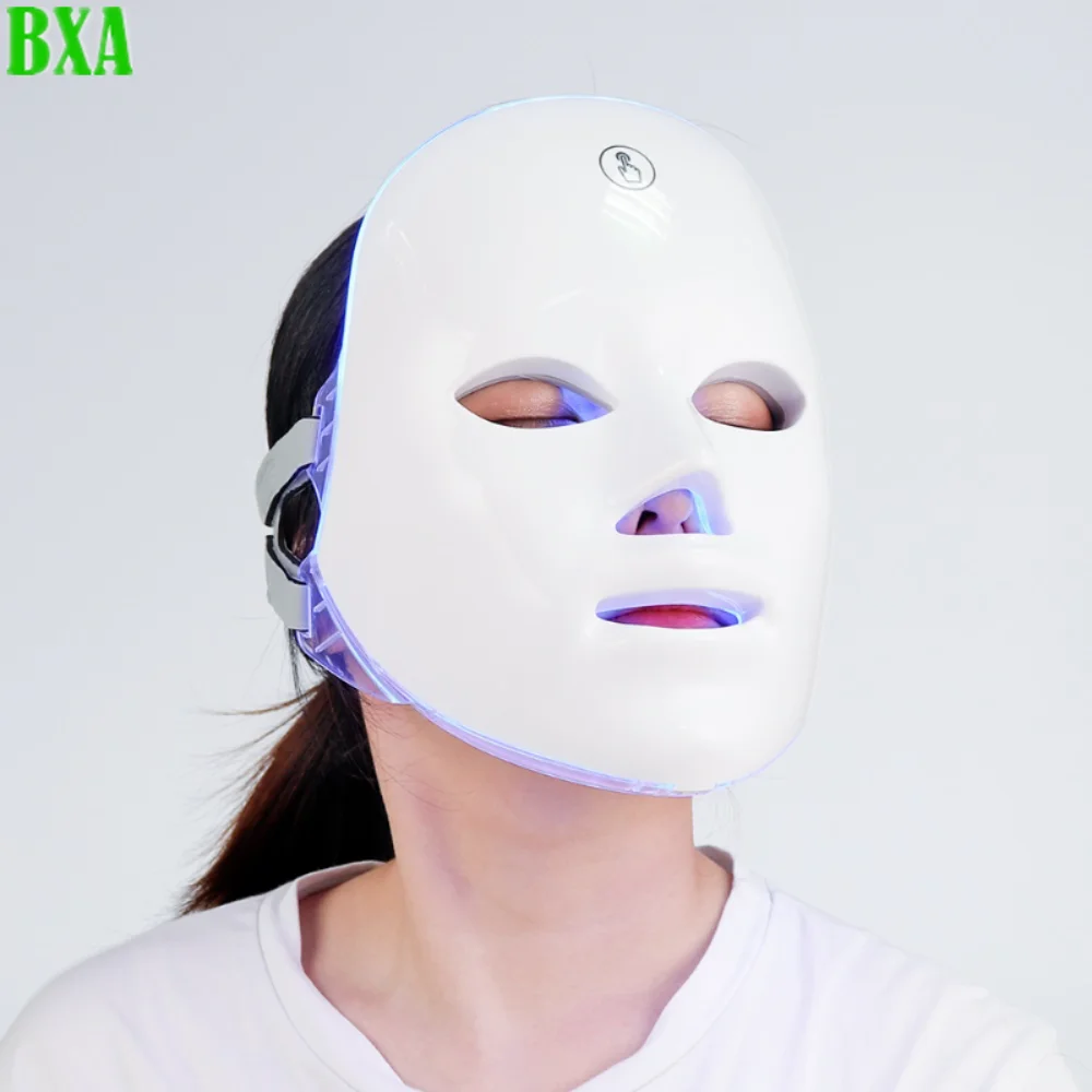 Skin Care Mask Skin Brightening New Wireless 7 Colors LED Facial Mask Photon Therapy Skin Rejuvenation Anti Acne Wrinkle Removal