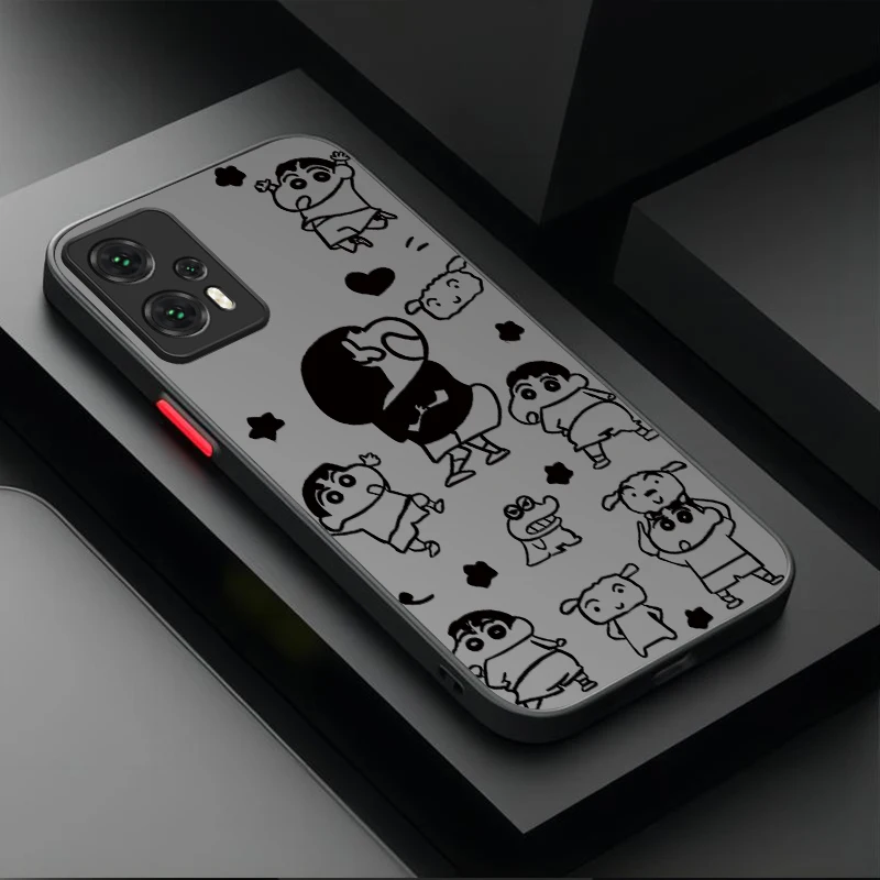 Чехол Sleep C-Crayon S-ShinChan для Xiaomi POCO M6 Pro 4G C65 X6 X3 NFC X4 GT X5 F3 F4 F5 F6 13T 12T 11T 10T 13 12 11 Lite 5G NE