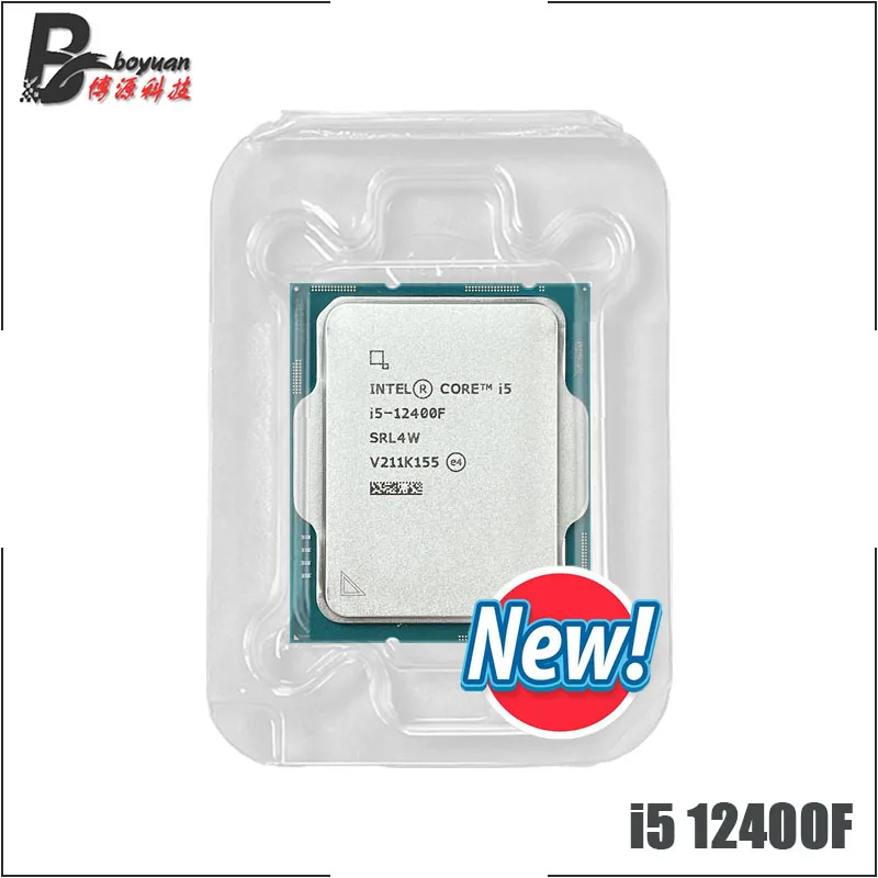 Процессор Intel Core i5-12400F i5 12400F 2,5 ГГц 6-ядерный 12-поточный ЦПУ 10 нм L3 = 18M 65 Вт LGA 1700 новый, но без охладителя - комплектующие пк