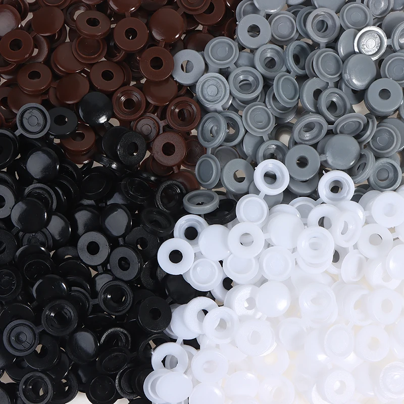 

100 шт./компл. пластиковая крышка с винтовой головкой практичный Самонарезающий винт декоративная крышка Гайка Болт Защитная крышка мебельная фурнитура