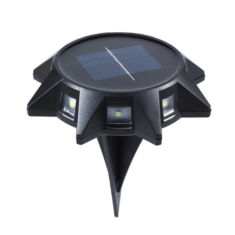 

Turn on Automatically Solar Octagonal Wall Light Outdoor Wall Decoration Light Grass Light Aisle Lights Ground Plug-in Lights