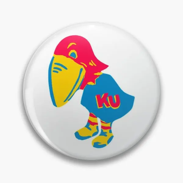 

1923 Ku Jayhawk мягкая пуговица булавка ювелирные изделия подарок милая модная одежда Декор мультфильм Женщины отворот булавка шляпа Творческий ...