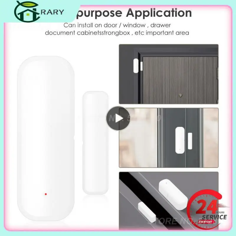 

1~10PCS Independent Magnetic Window Sensor Smart Life App Control Open/closed Detectors Alexa Smart Door Open/closed Detectors