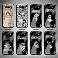 one piece luffy zoro phone case tempered glass for samsung s20 plus s7 s8 s9 s10 note 8 9 10 plus
