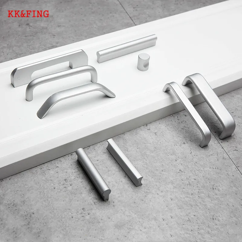 

KK&FING European Oxidation Matte Cabinet Handles Aluminum Alloy Door Knobs Kitchen Cabinet Pulls Drawer Pulls Furniture Hardware