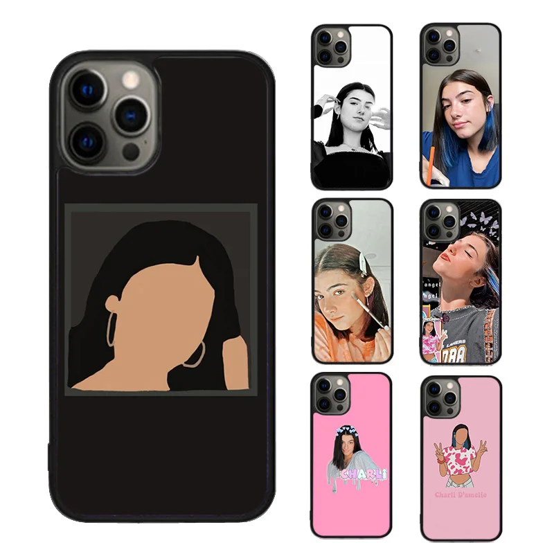 Эстетичный чехол Charli dɺrelio для телефона iPhone SE2020 15 16 14 13 12 11 Pro Max Apple 8 PLUS 7 чехлы