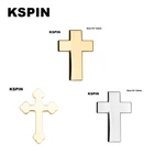 Серебряный крест металлические значки на булавка брошь бижутерия Rozetten Papier XY0109-1