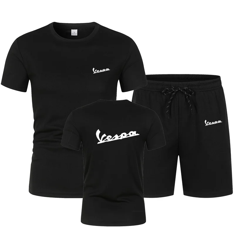 Мужской спортивный костюм vespa комплект из 2 предметов летний однотонный
