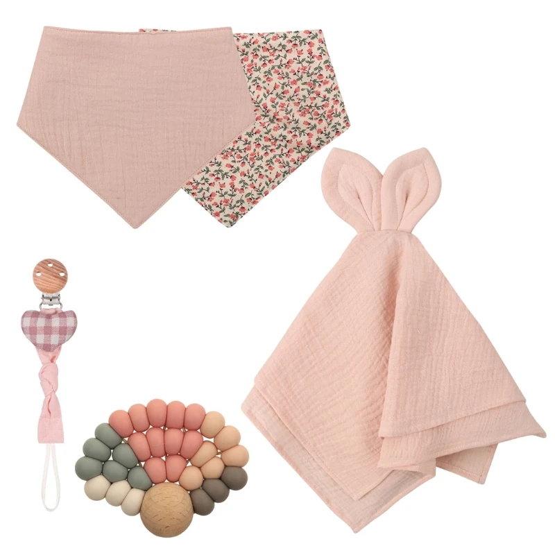 

Детский подарок на день рождения, двусторонний хлопковый нагрудник, детские игрушки, детские товары в упаковочной коробке