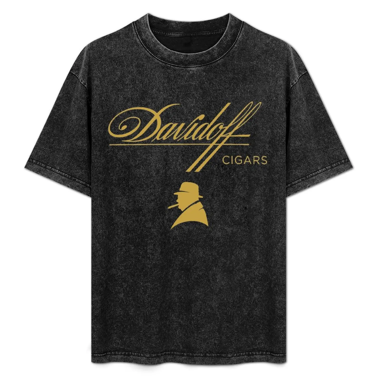 Фото Футболка Davidoff Cigars, устойчивая к пятнам, повседневная футболка №1