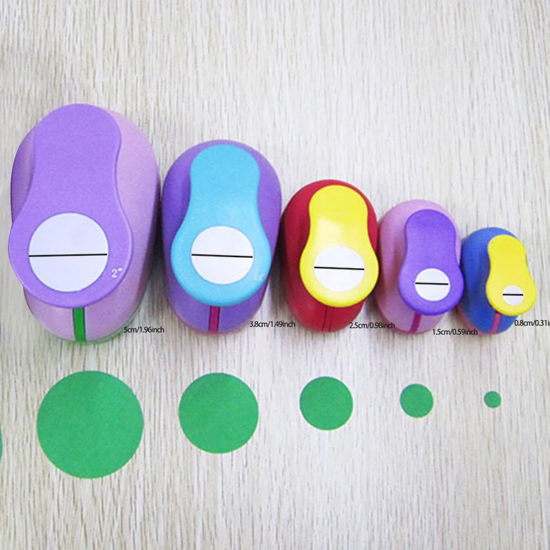 

9/16/25mm Color Random Gifts DIY Convenient Scrapbooking Embossing Round Hole Punch Paper Shaper Cutter Cards Making