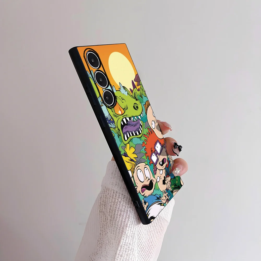 Фото Чехол для телефона с рисунком R-Rugarts для Samsung Galaxy S25 S24 S22 S23 Ultra S21 S20 Plus 5G, матовый нескользящий мягкий чехол с полным покрытием №5