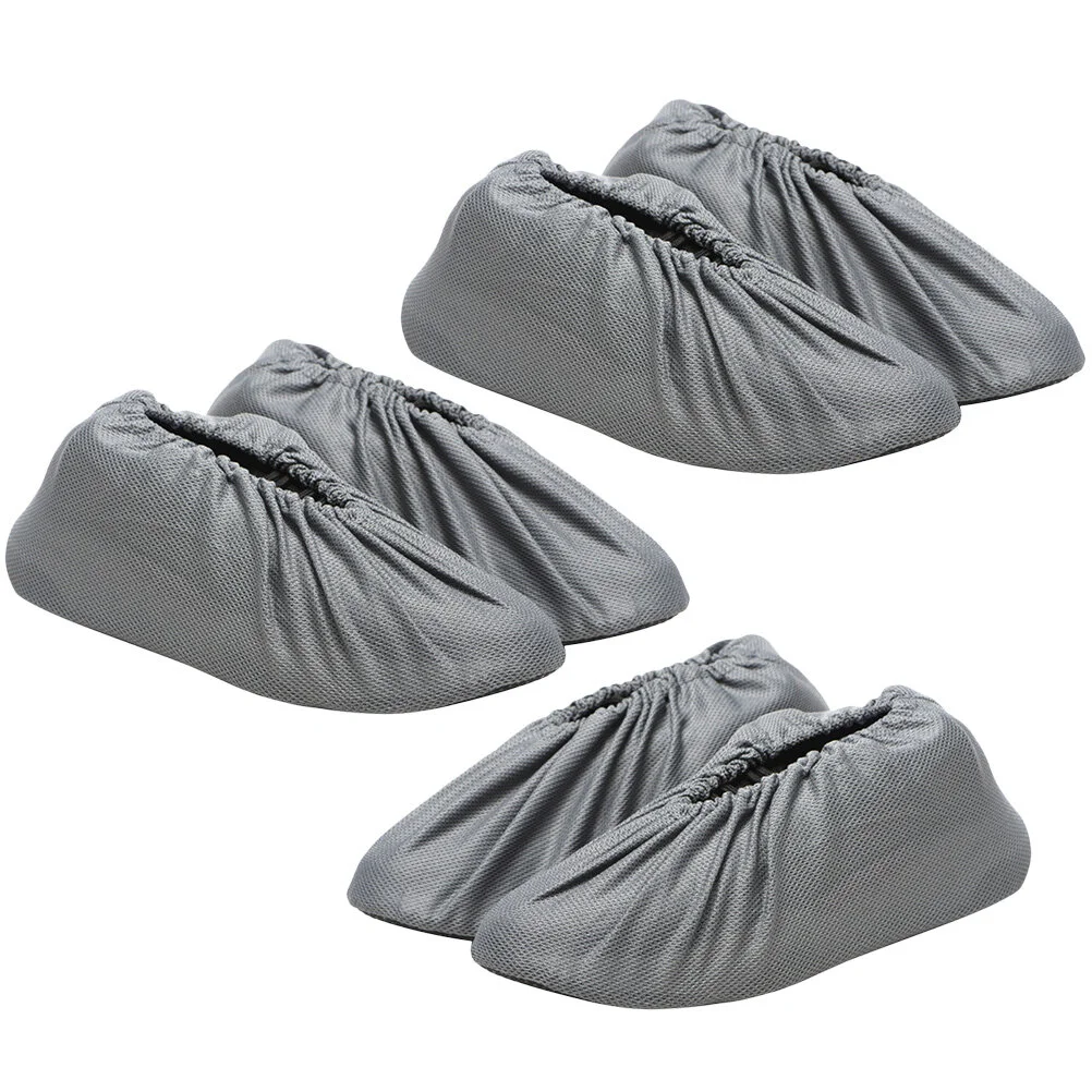 

3 Pairs Dust Cover Home Supply Shoe Indoor Shoes The House Astetic Room Decor Household Products Fabric Work Carpet Trim