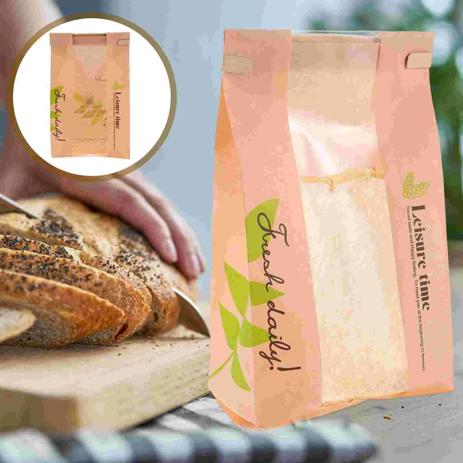 

50 Pcs Biscuit Bread Holders Bakery Paper Bags Cookie Donuts Baking Convenient Sleeves Greaseproof