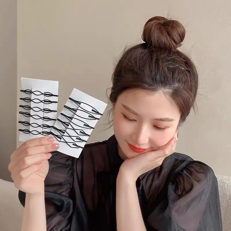 

12Pcs/lot Simple Black Color Hairpins Women Barrette Headwear Girls BB Clips Headdress Barrettes Hair Accessories