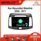 Автомагнитола 2DIN, Android 10,0, с голосовым управлением и сенсорным экраном, для Hyundai Elantra 2006-2011
