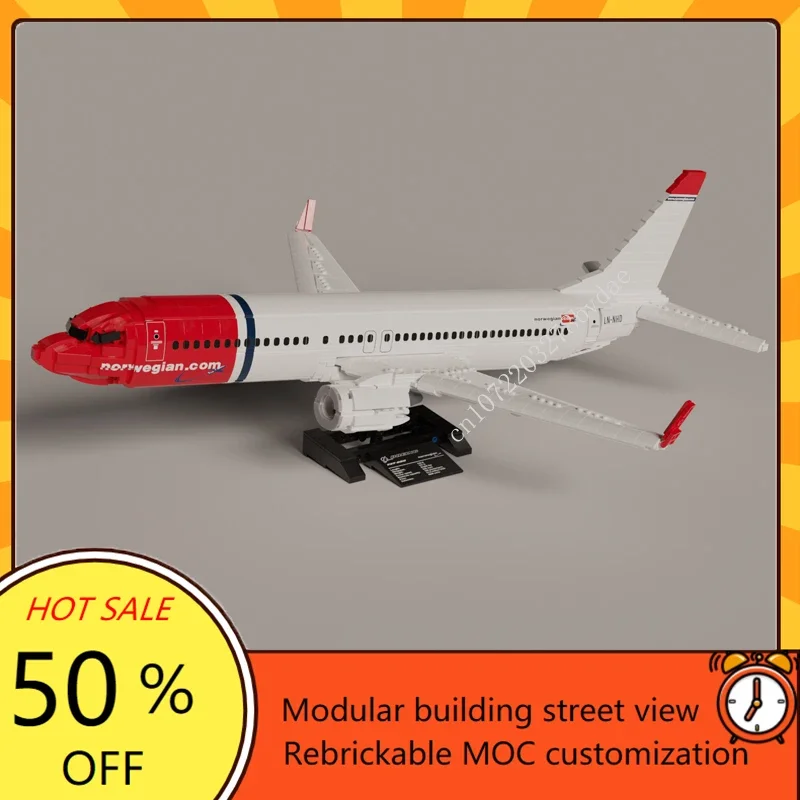 2128 шт. масштаб 1:51 строительные блоки MOC Дельта B737 самолёт Боинг модели аэробуса