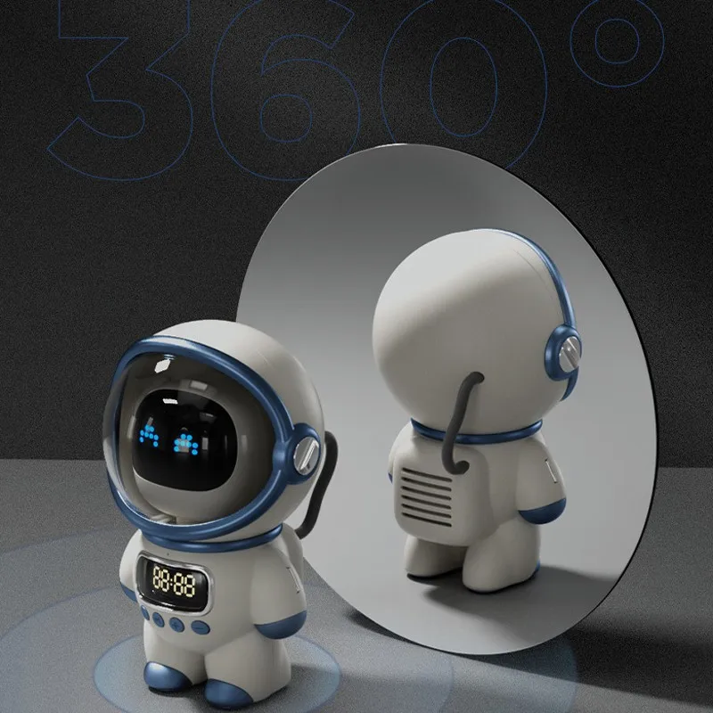 

Fm Radio Ai Audio Charging Hifi Sound Quality Clock Audio Ai Voice Intercom Microphone Tf Card Smart Speaker
