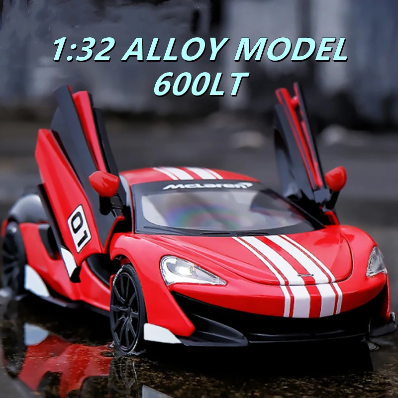 

1:32 McLaren 600LT Alloy Sports Car Model Diecasts & Toy Vehicles Metal Toy Car Model High Simulation Collection Childrens Gift