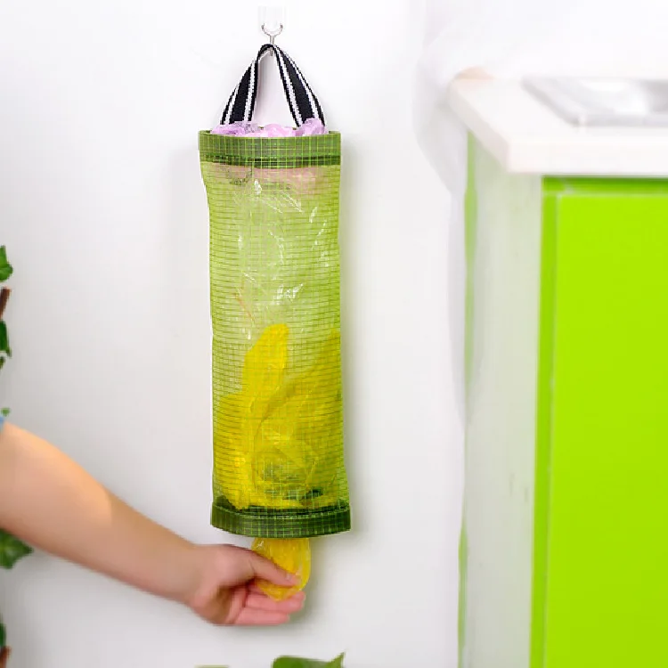 

Kitchen Garbage Bag Circular Storage Bag Sundries Wall Hanging Finishing Bag Convenient Extraction Box Storage Bag